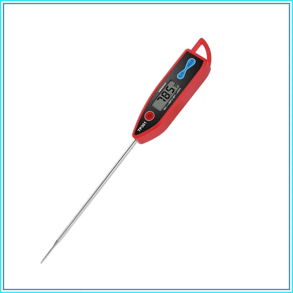 Digital Water Thermometer for Liquid, Candle, Instant Read, Waterproof for Food, Meat, Milk, Long Probe