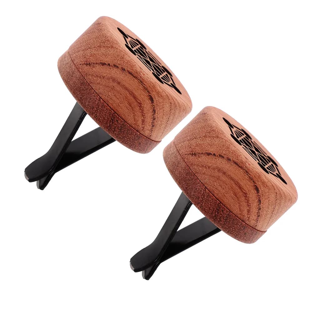2Pcs Wood Essential Oil Diffuser Clips Car Air Vent Freshener Creative Aromatherapy Portable Car Perfume for Vehicle Home