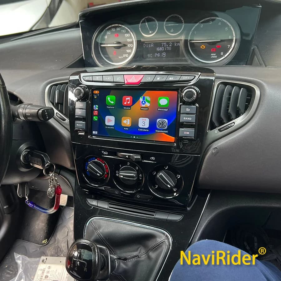 Autoradio multimediale per LANCIA YPSILON 2012 2014 2016 2018 2020 Android 12 Wireless Carplay 4G Wifi GPS DSP UI theme Stereo