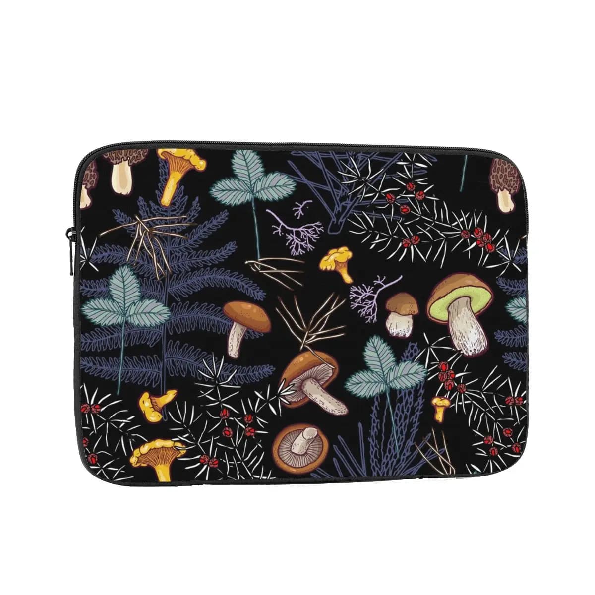 Dark Wild Forest Mushrooms Notebook Laptop Bag Case Pouch 10 12 13 15 17 Inch For Macbook Air Pro Tablet Shockproof Case Bag