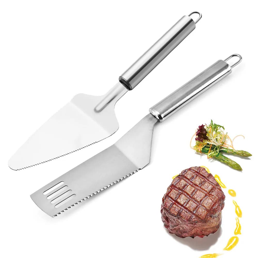Pala da cucina in acciaio inossidabile per pasticceria, torta, taglierina per torte, spatola per pizza, strumento di cottura