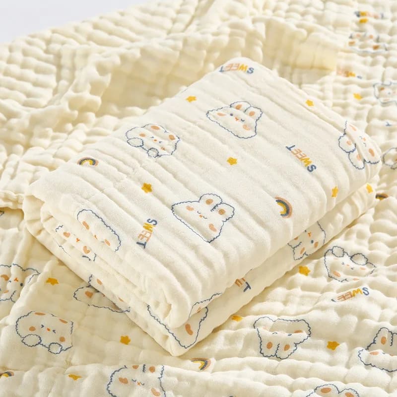 70x90cm Children's Children's Bath Towel Covered Cotton Baby Diaper for Newborn Baby Towel Swaddle Children's Towel Covered for Sleeping