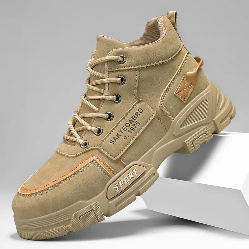 Stivaletti scarpe sportive scarpe da uomo taglie forti autunno e inverno scarpe da trekking con suola spessa e taglio alto