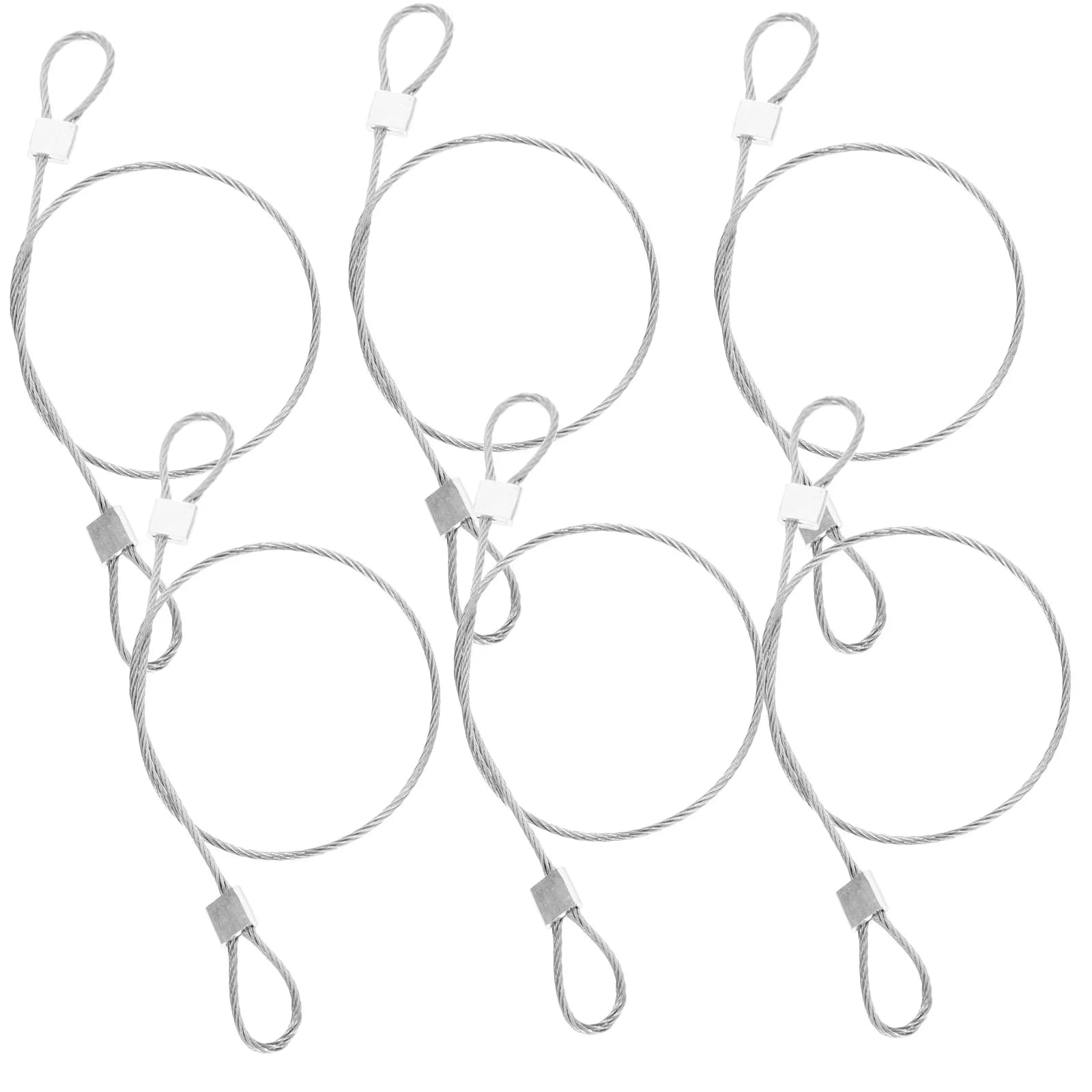 6Pcs Steel Wire Lanyards Corrosion Resistant Flexible Safety Tethers for Action Cameras Camera Accessories Hanging Camera Safe