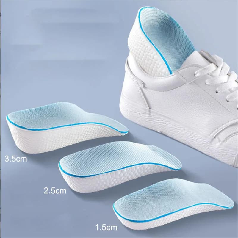 1.5cm 2.5cm 3.5cm Plantar Arch Support Height Increase Insoles Half Insole Soft For Men Full Women Bow Support Orthopedic Shoes Pad
