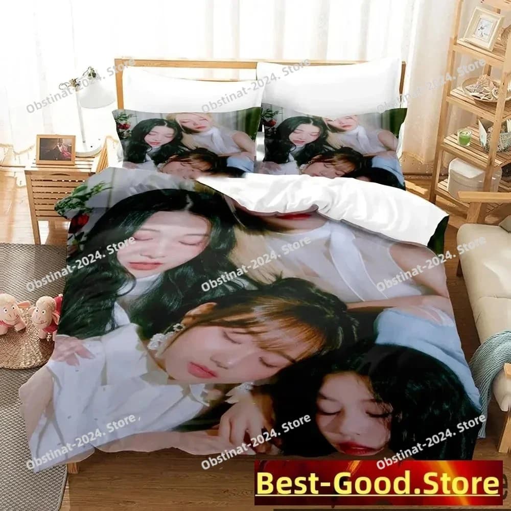 KPOP FIFTY FIFTY Merch Cupido Album Set biancheria da letto Ragazzi Ragazze Twin Queen King Size Copripiumino Federa Letto ragazzi Adulti