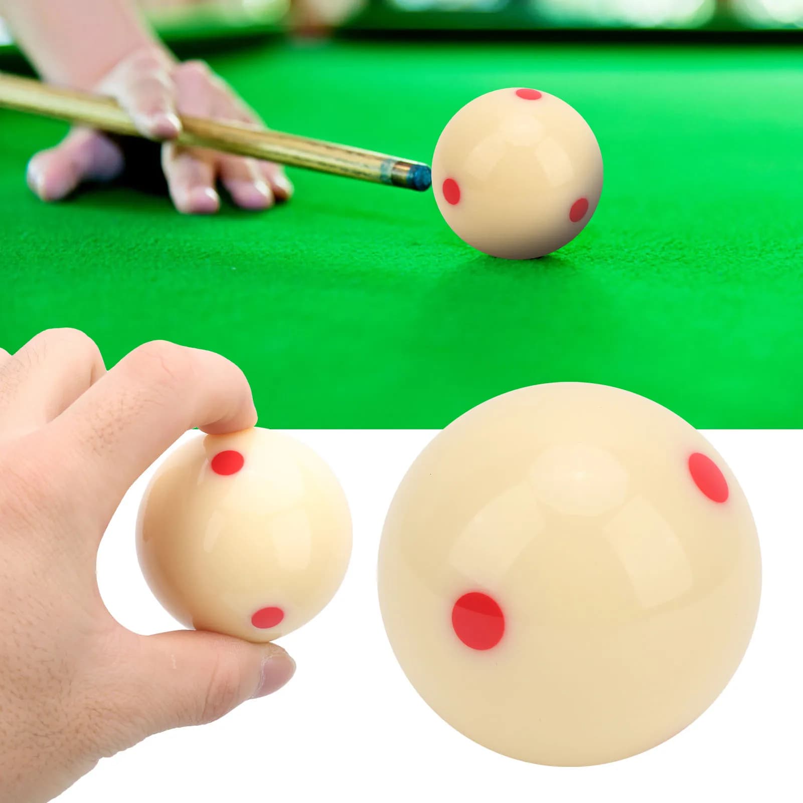 Biglia da Biliardo Redpoint Standard 52,5mm in Resina, Biglia da Allenamento per Biliardo e Snooker