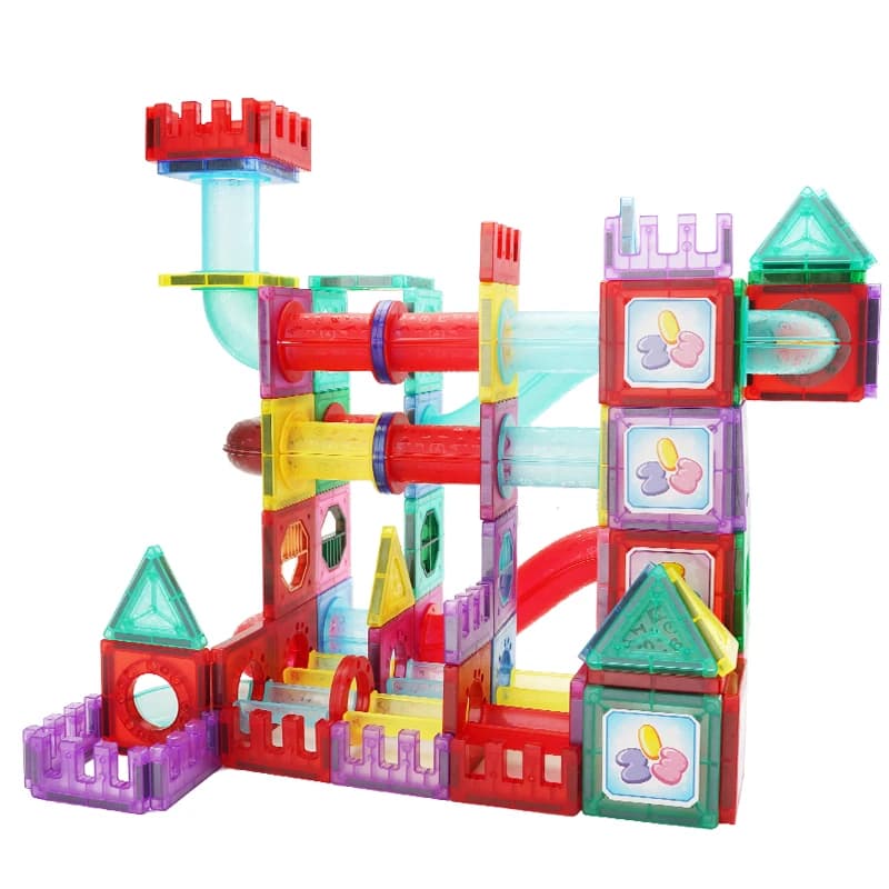 Mattoncini magnetici a forma di tubo, set di costruzioni magnetiche, giocattoli educativi Montessori STEM per bambini, regalo per bambini e bambine