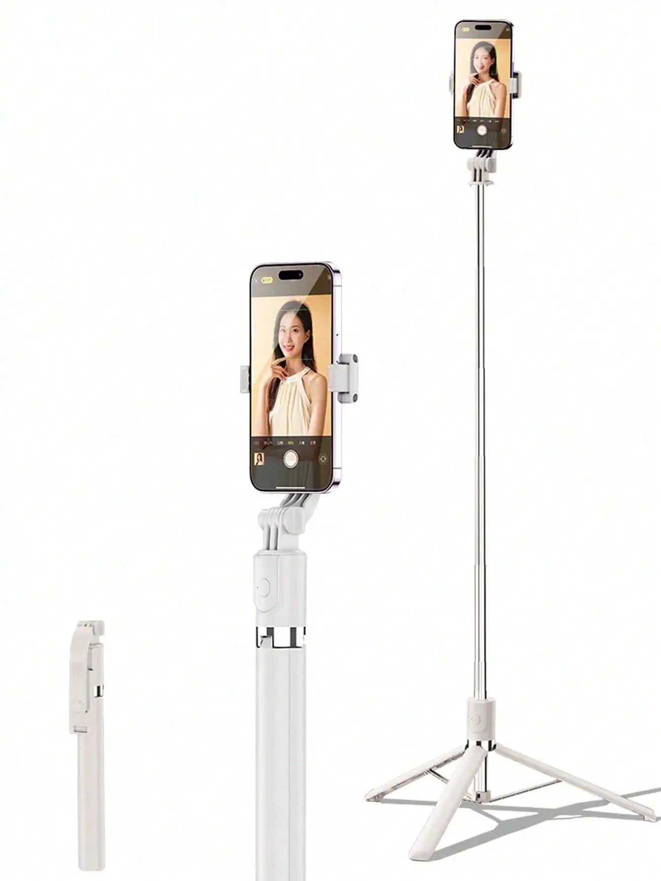 1700mm Selfie Stick Wireless Selfie Stick Phone Tripod Extensible Support Foldable Smartphone Monopoly Balance Constant Resumption
