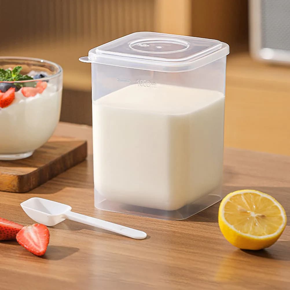 Contenitore Ermetico Robusto per Yogurt con Coperchio, Design Ispirato allo Stile Giapponese per Yogurt Fatto in Casa, Budino, Avena e Preparazione Pasti