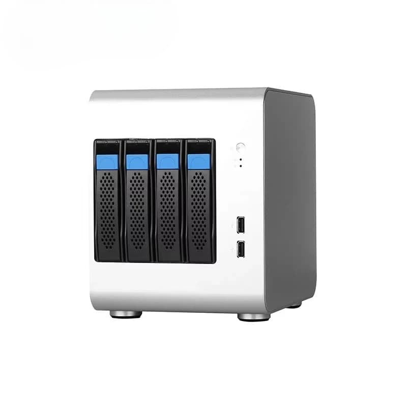 6 Bay Hot Swap Aluminum ITX 6Bay Nas Case Chassis Enclosure for Cloud Storage Server 6*3.5 HDD