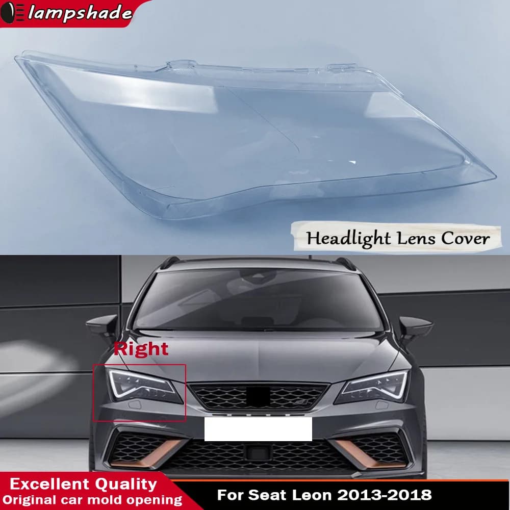 Transparent Cover for Lighthouse Auto in Plexiglass for Seat Leon 2013 - 2018