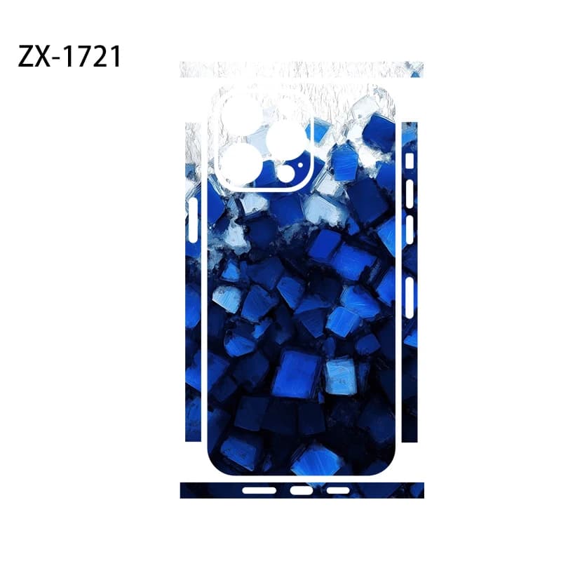 Pelle adesiva per iPhone 16 14 13 12 11 15 Pro Protezione schermo posteriore a colori con adesivi sulla pelle del bordo