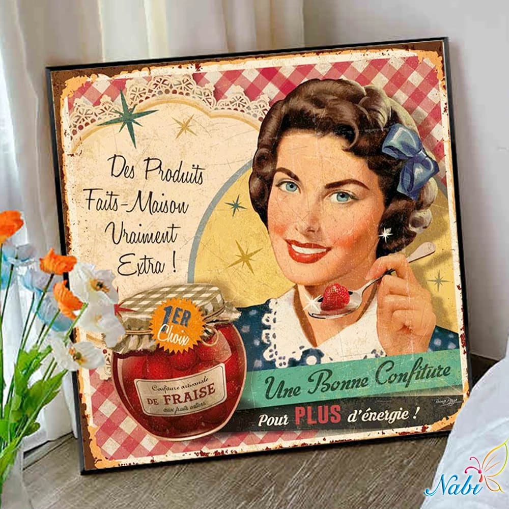 5D Full Drill Square Diamond Embroidery， Cartoon Diamond Embroidery Portrait Girl wine Diamond Mosaic Needlework Home Wall Art