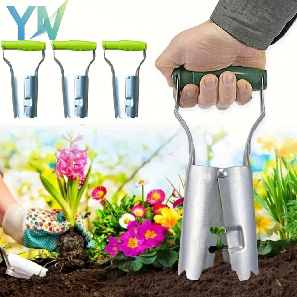 Transplanting Manual for Plants 1-5 Pieces, Garden Tools for Drilling, Planting Flowers and Planting Vegetables