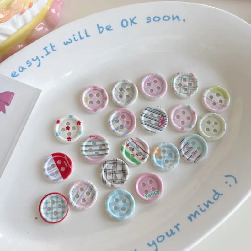 10 pz 18mm carino innamorato pulsante del fumetto abbigliamento per bambini forniture per cucire fai da te accessori decorativi per fermagli per capelli fai da te per scarpe Crocs