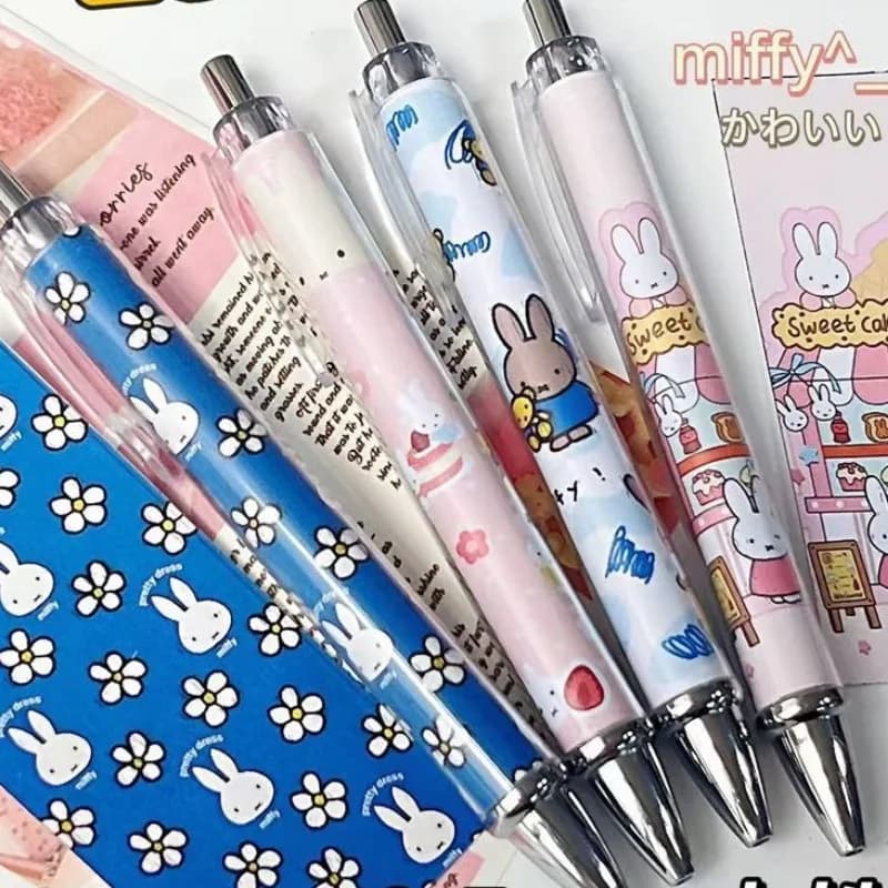 Cartoon Kawaii New Style Simple Gel Pen Student Review Questions Durable Press Easy To Use Writing Smoothly GoodLooks Gift Miffy