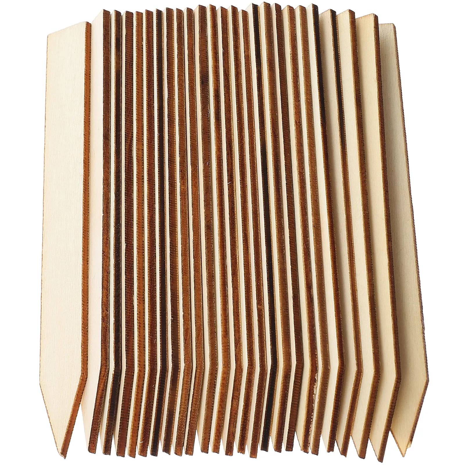 50 Etichette in Legno per Piante, Impermeabili, per Giardino, Vivaio, Identificazione Vasi di Fiori, Artigianato in Legno