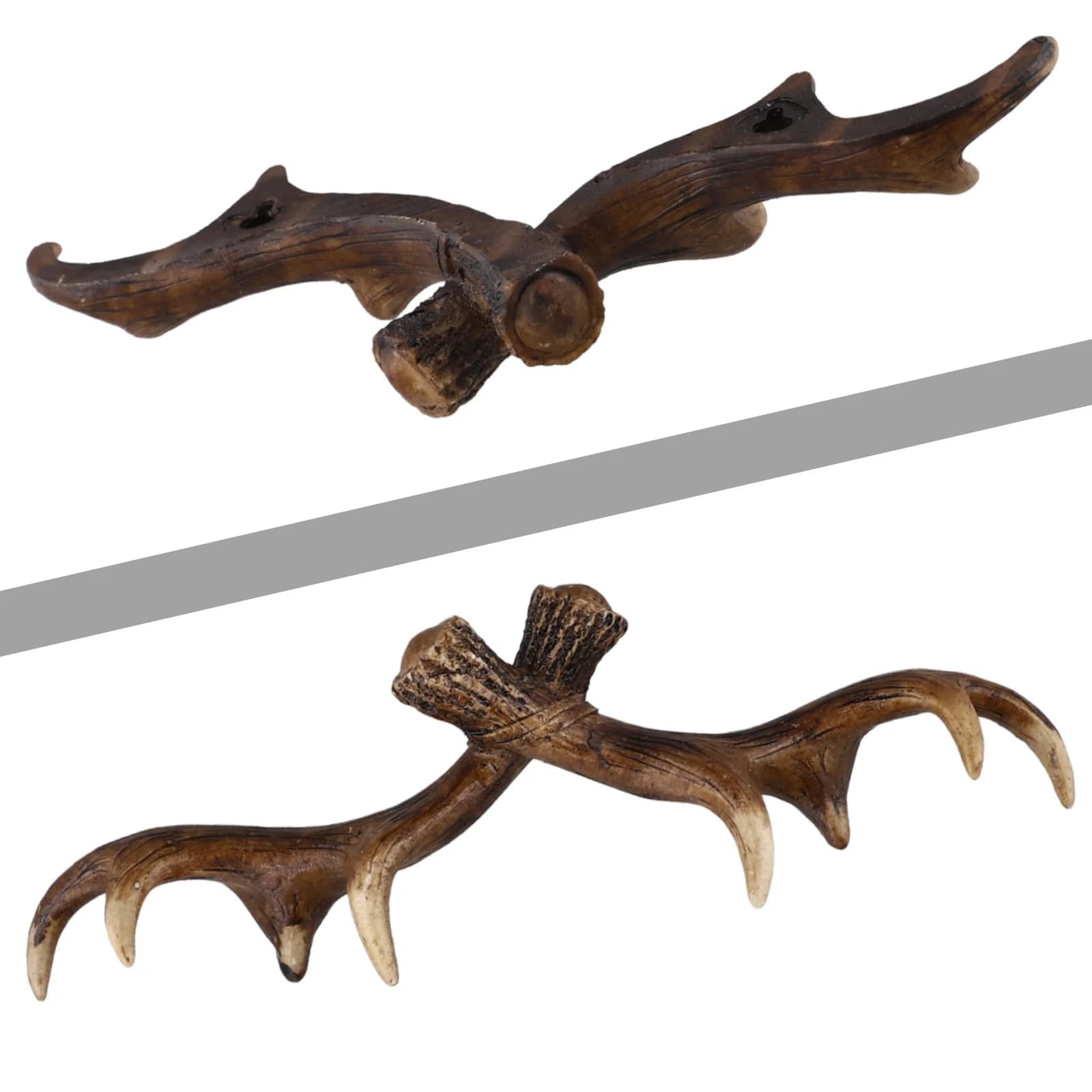 Decorazioni per la casa Tema rustico Corna di cervo Decorazione da parete Corna da appendere a parete Design nordico di lunga durata Dimensioni perfette 28 x 9,5 cm