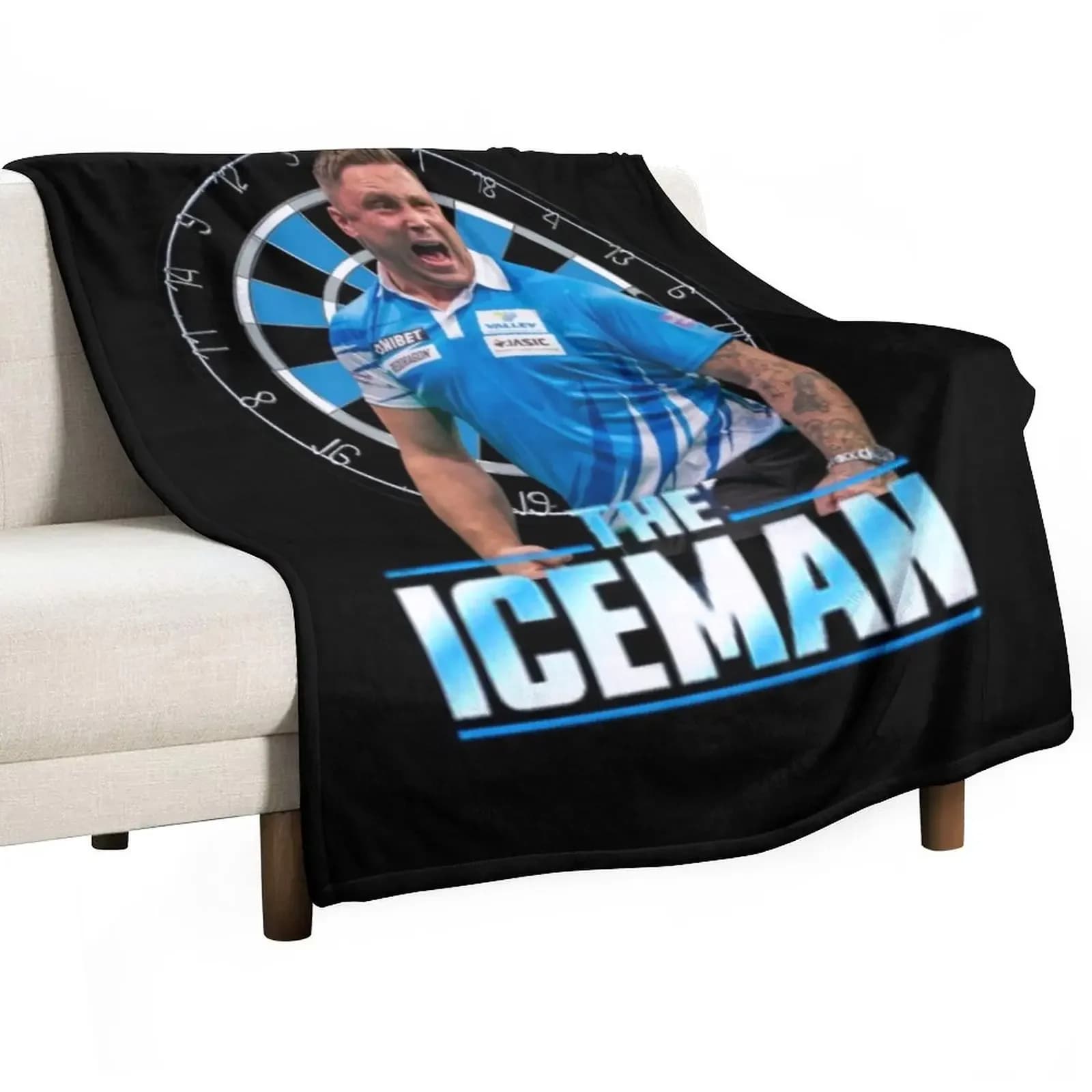 Gerantha price Darts-galles The Iceman Darts PDC 2022- the ice man gerantha price coperta da tiro biancheria da letto estiva coperte divano