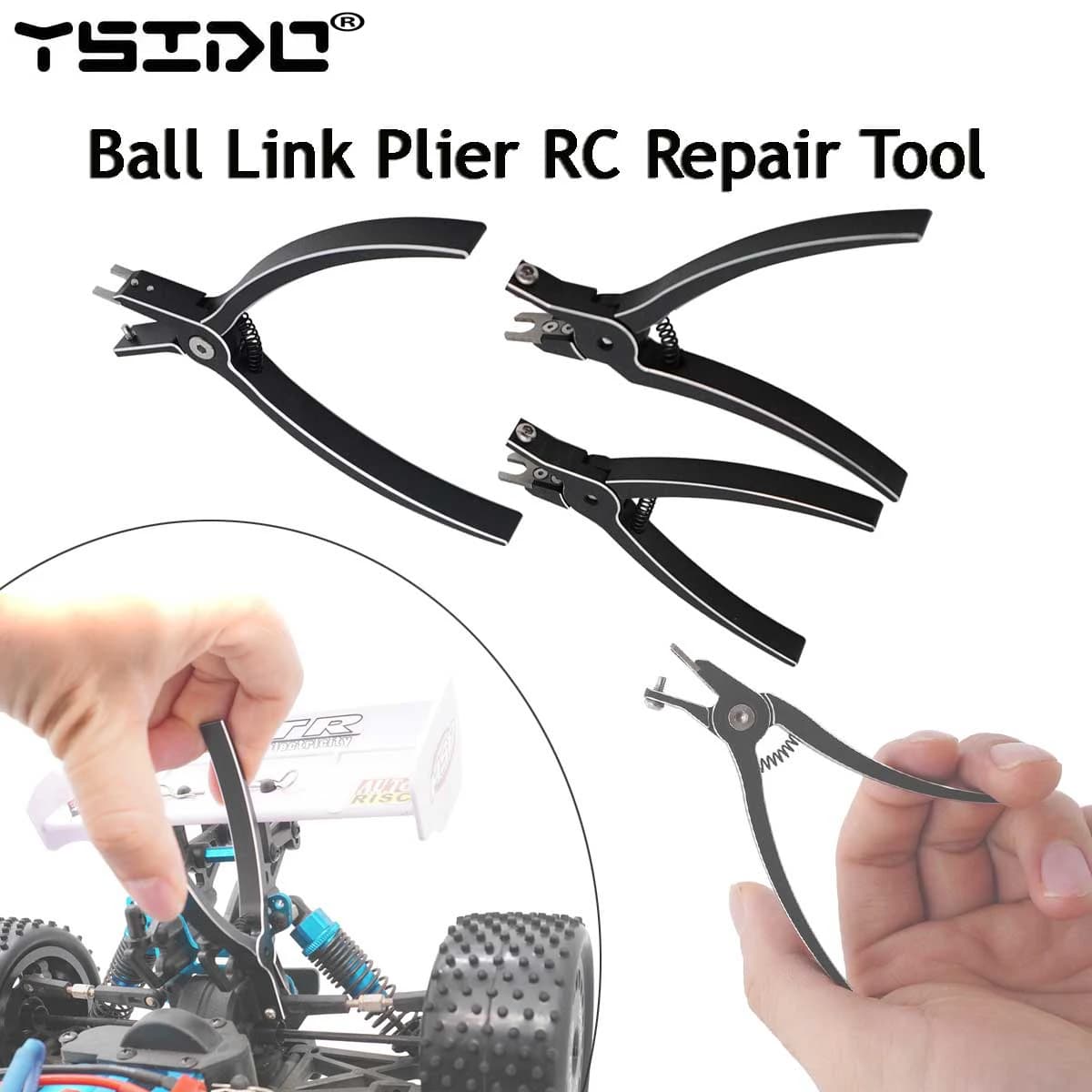 Strumenti Pinza per collegamento a sfera Pinza a becchi lunghi Kit di strumenti per smontaggio riparazione taglio testa obliqua per Traxxas RC elicottero aereo auto