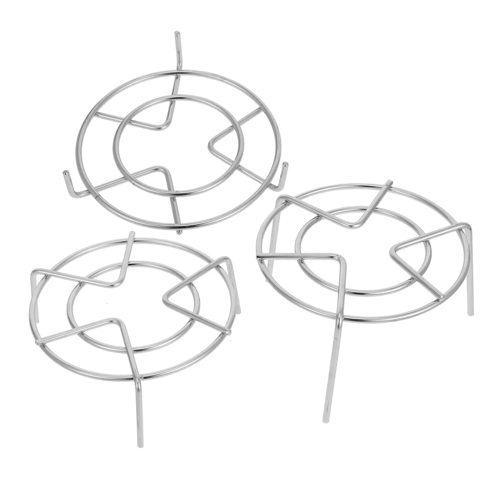 3Pcs Stainless Steel Steaming Rack Set Multipurpose Stand for Electric Pressure Cooker Pot Air Fryer Cooking Rack Steamer Trivet
