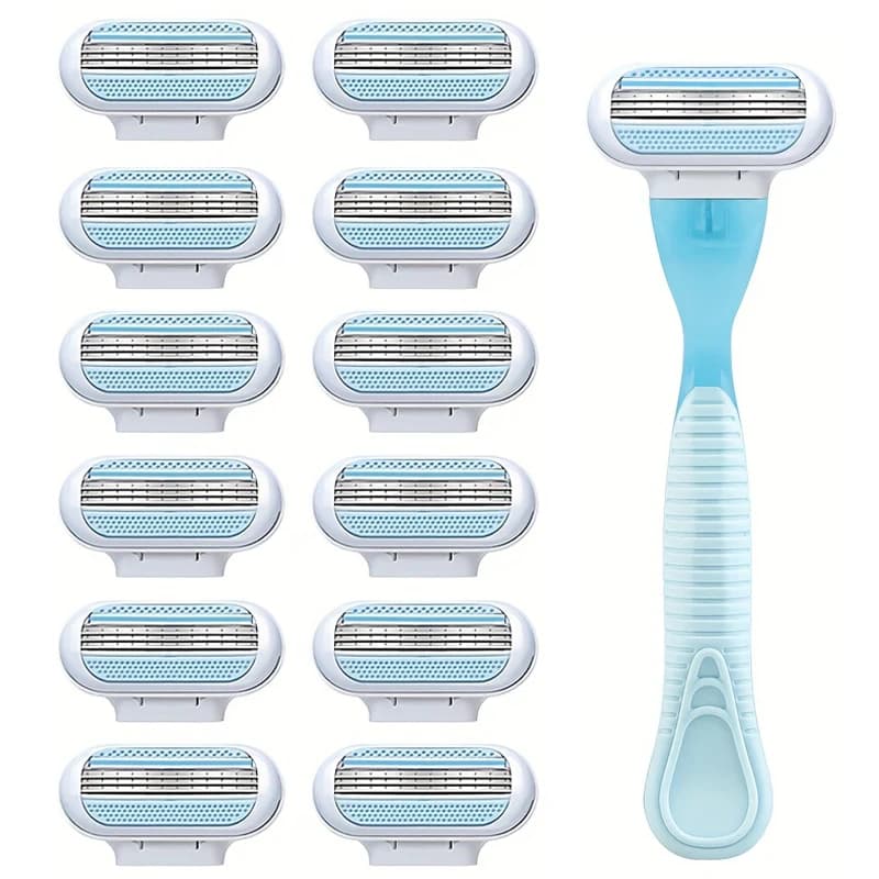 New Women Safety Razor 3-Layer Stainless Steel Manual Beard Shaving Blades Body Hair Bikini Underarm Thigh Shaver Shaving