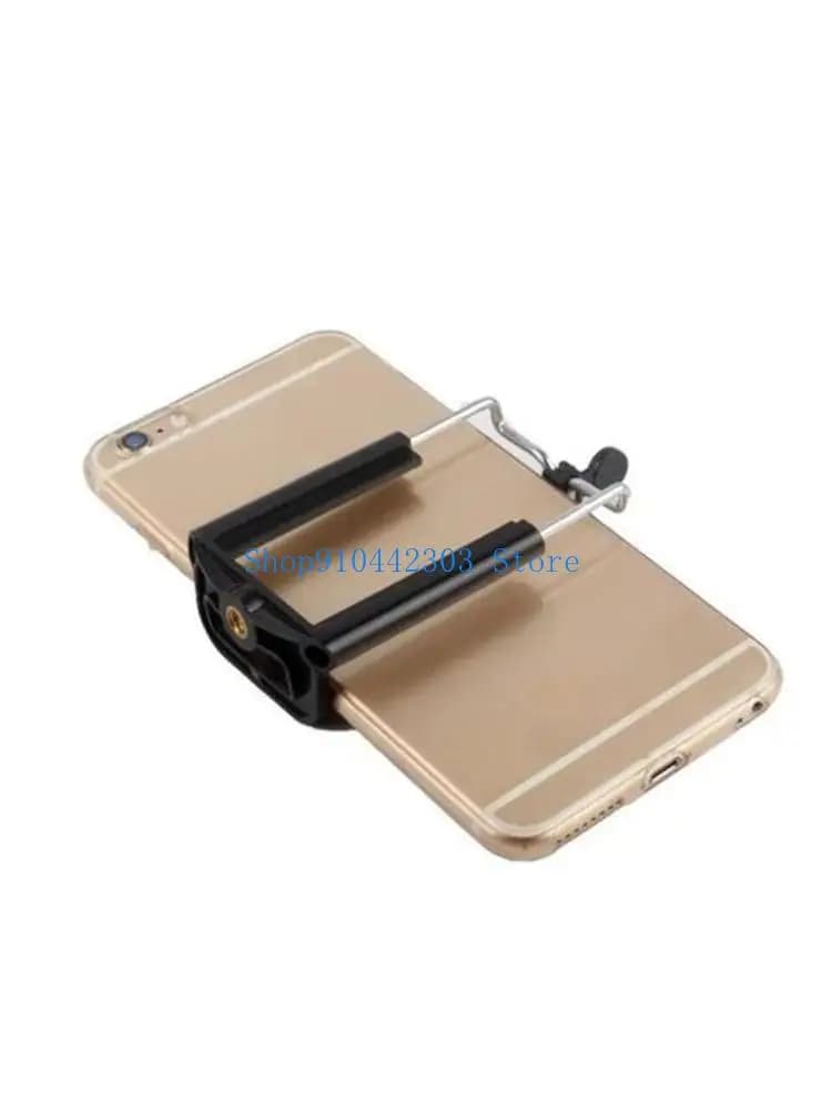 652F Supporto per treppiede per telefono per testa Adattatore per vite da 1/4 "per scattare selfie Vlogging Supporto per nero