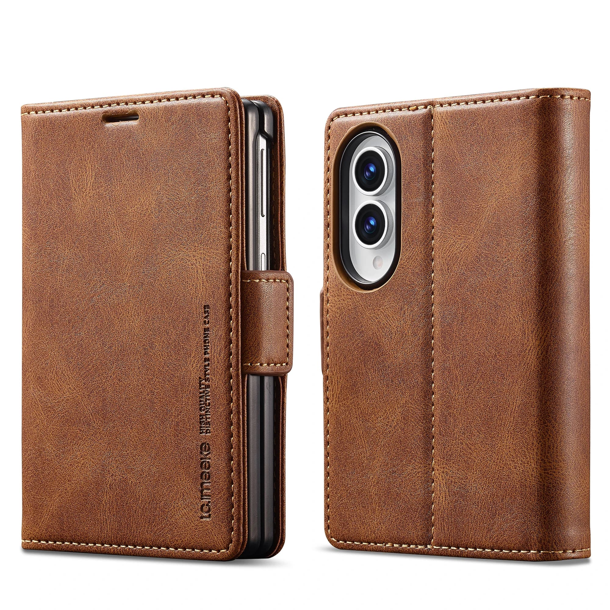 Business Leather Wallet Phone Case For Samsung Galaxy Z Fold 8 Cover with RFID Blocking Credit Card Holder Funda