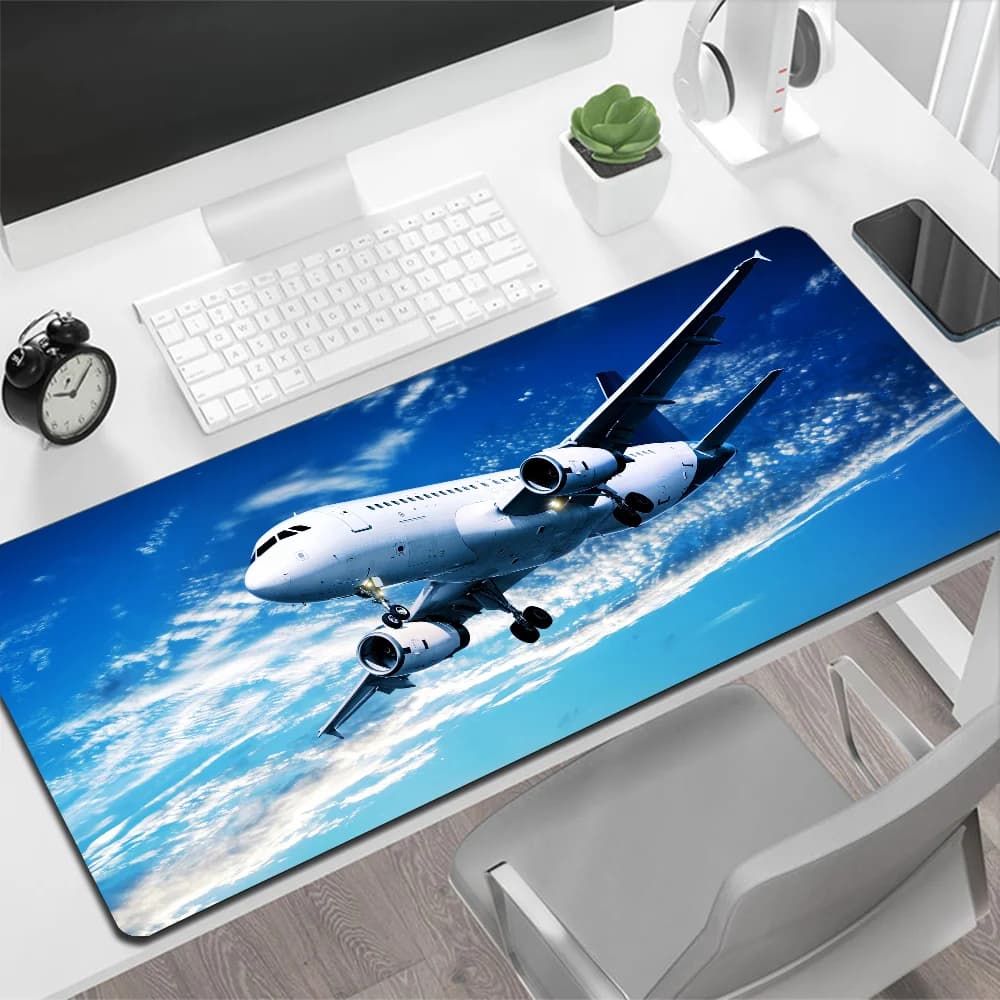 Nuvole di volo dell'aeroplano tappetino per Mouse grande tappetino per Mouse da gioco tappetino per Mouse per Computer Gamer tappetino per Mouse grande tappetino per tastiera XXL tappetino per scrivania tappetino per uso
