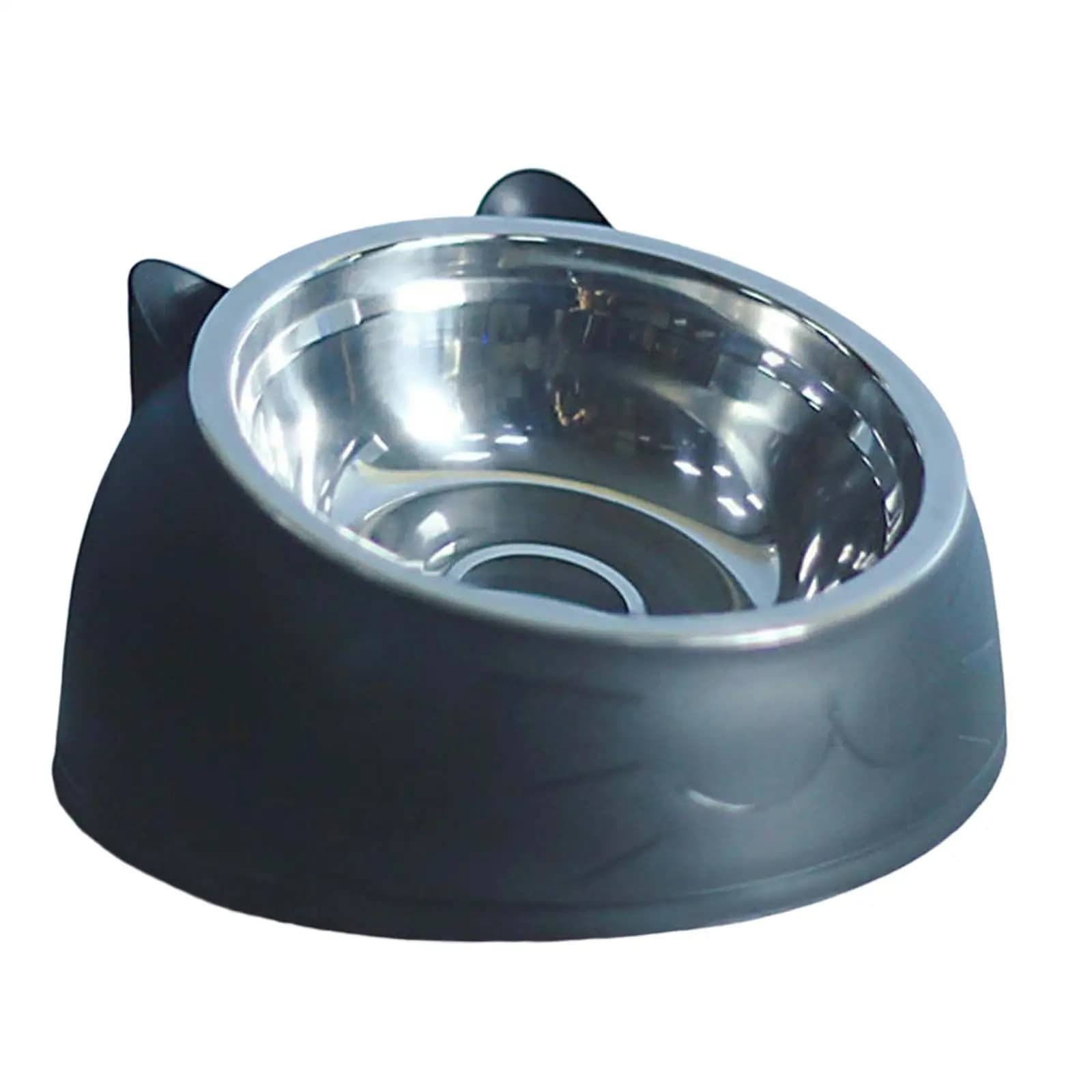 200ML Cat Dog Bowl 15 Degrees Raised Non Slip Puppy Base Cat Food Drinking Water Feeder Tilt Neck Pet Bowl