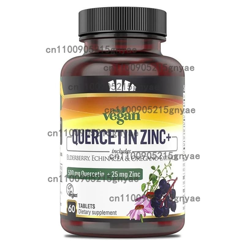 Quercetin capsules 500 mg contain bromelin, vitamins C and D3, zinc and elder - Immune supplements -60 capsules