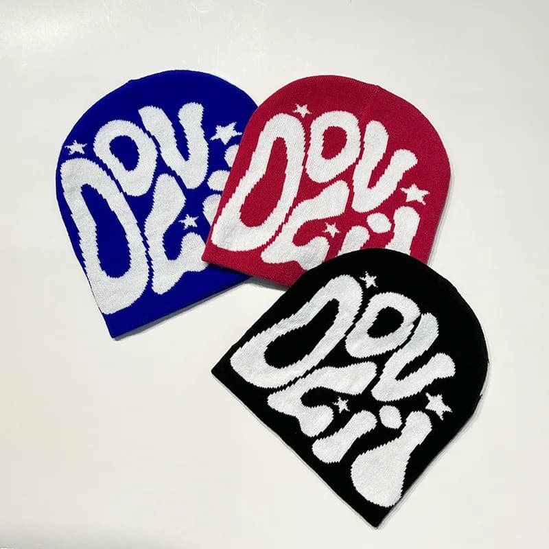 Warm Hip Hop Fashion Casual Beanies Personal Versatile Outdoor ins New Men Women Color Block Jacquard Star Letters Knitted Hats
