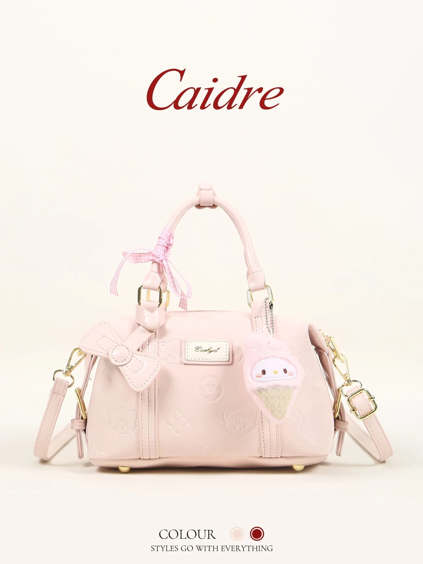 Caidre Cute Pillow-Shaped Handbag Women's Birthday Gift Best Friend Boston Pillow Bag Single Shoulder Slant Cross Small Bag