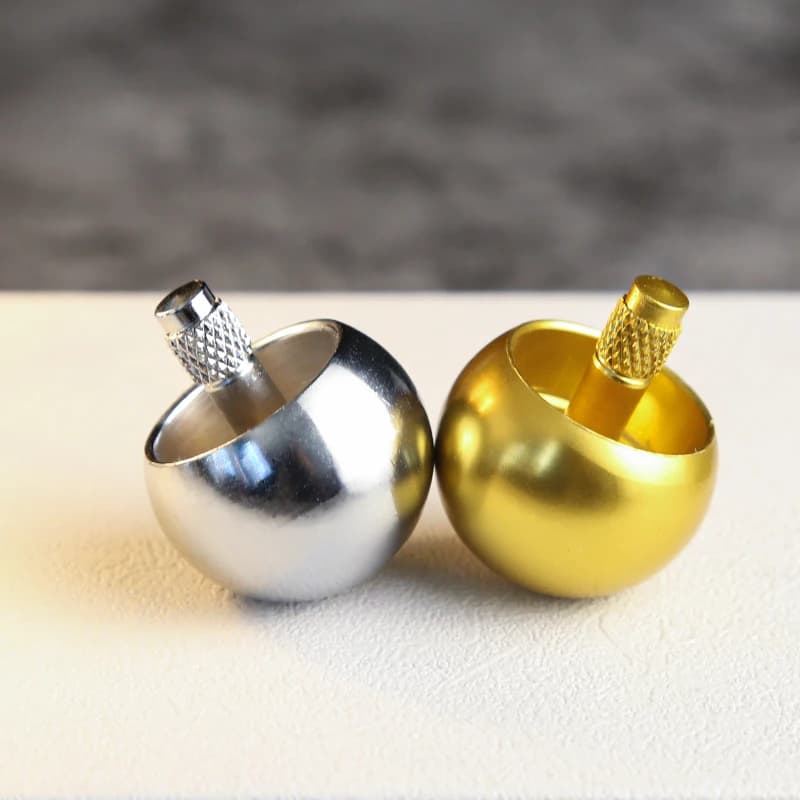 Spinner Fidget in metallo con testa a fungo Spinner portatile per tutti i giorni Fidget Spinner Ansia/ADHD Giocattolo antistress Giocattolo da scrivania Spinner a mano Regali