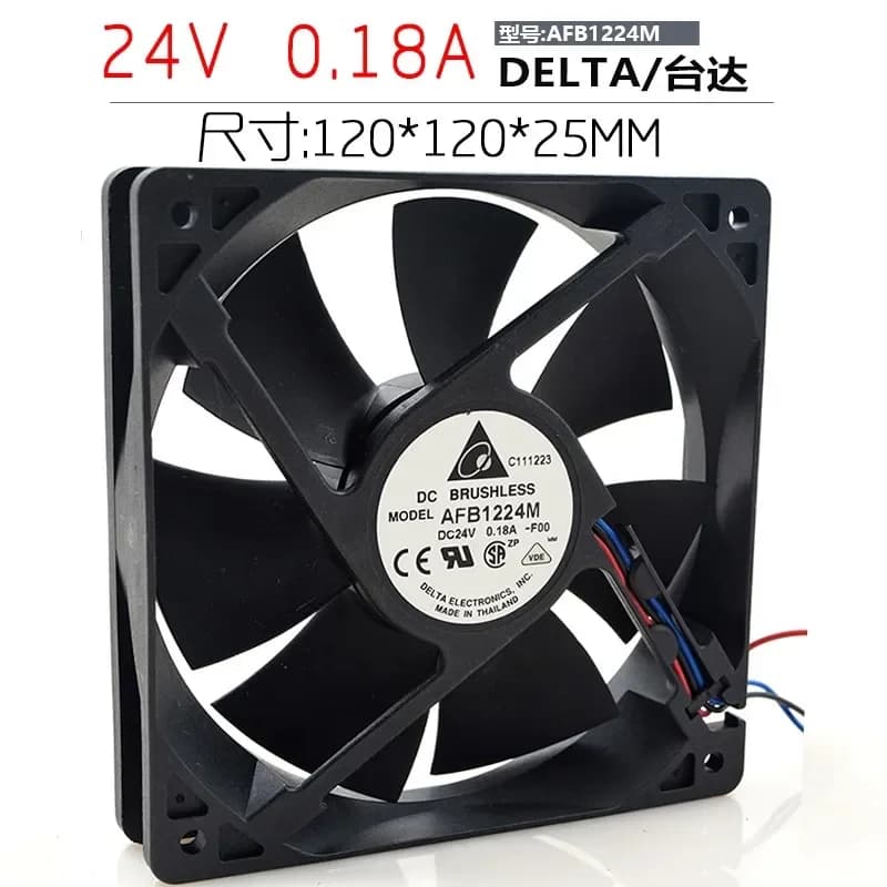 Delta AFB1224M FOO 24V 0.18A 12025 12CM Server Inverter Fan