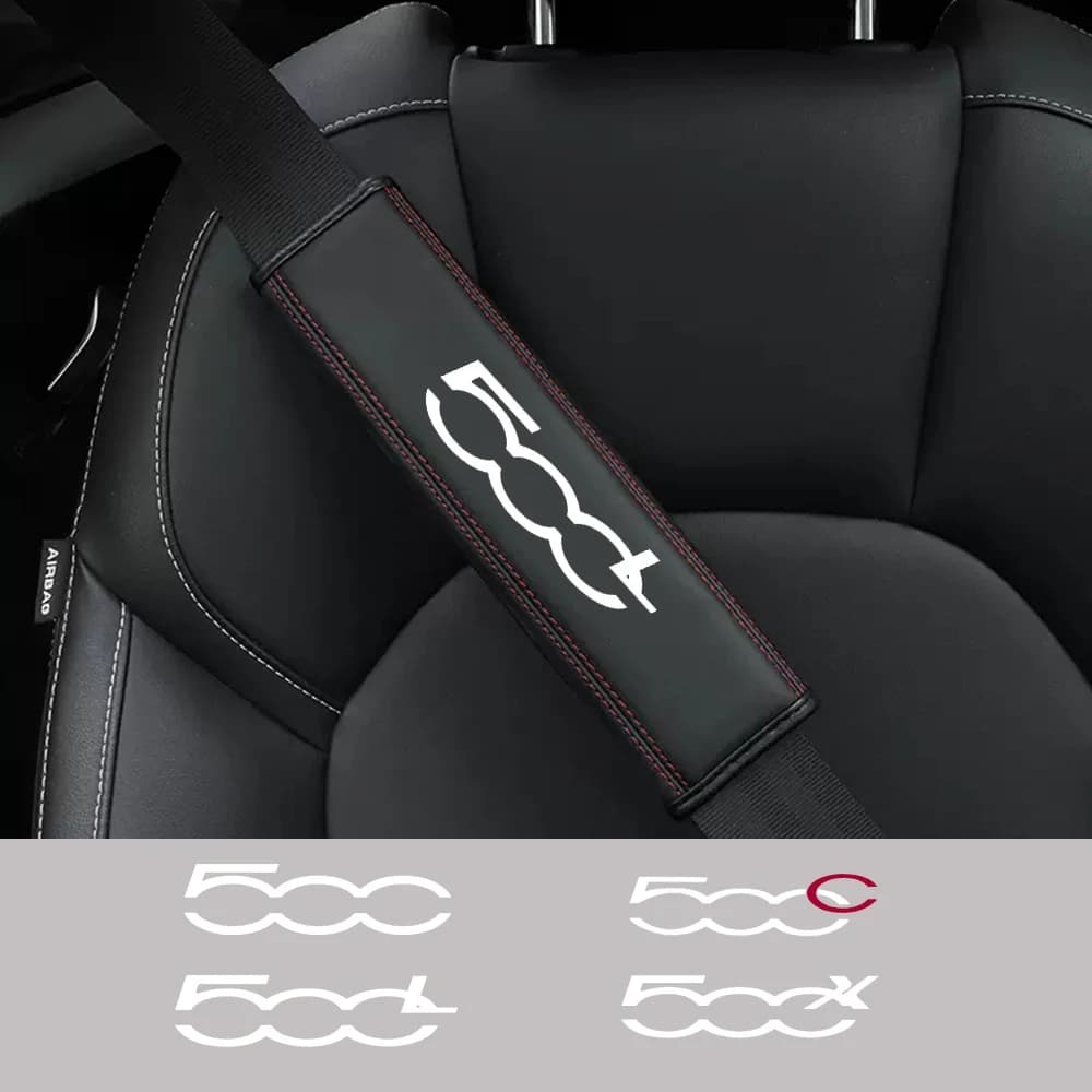 1 pz cintura di sicurezza per auto spalla copre protezione confortevole cuscino per il collo di sicurezza per Fiat 500 500C 500X 500L Abarth 695 accessori auto