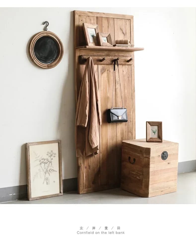 Solid wood hanger for entrance, clothes hangers, wooden hangers