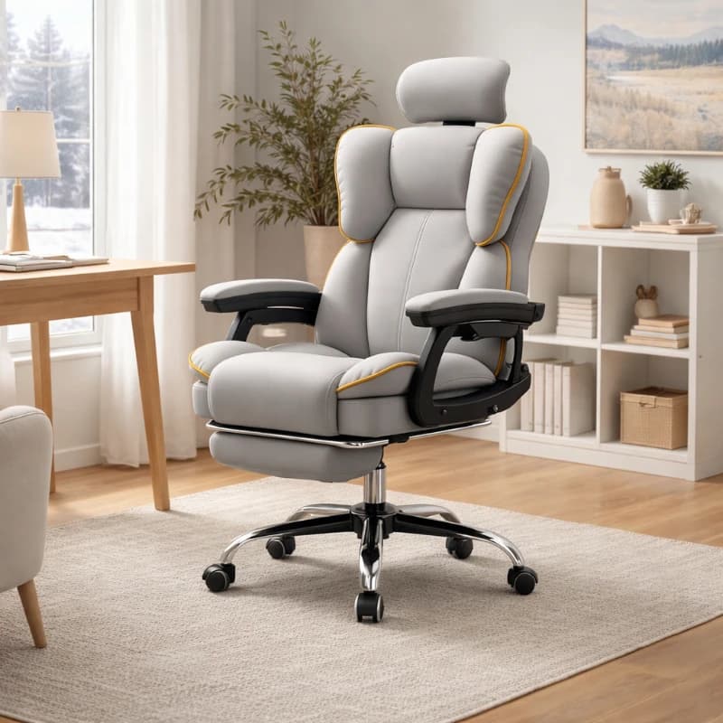 Gaming Chair Ergonomic Reclining Computer Chair Adjustable Backrest Swivel Office Chair for Home Dorm Study Use