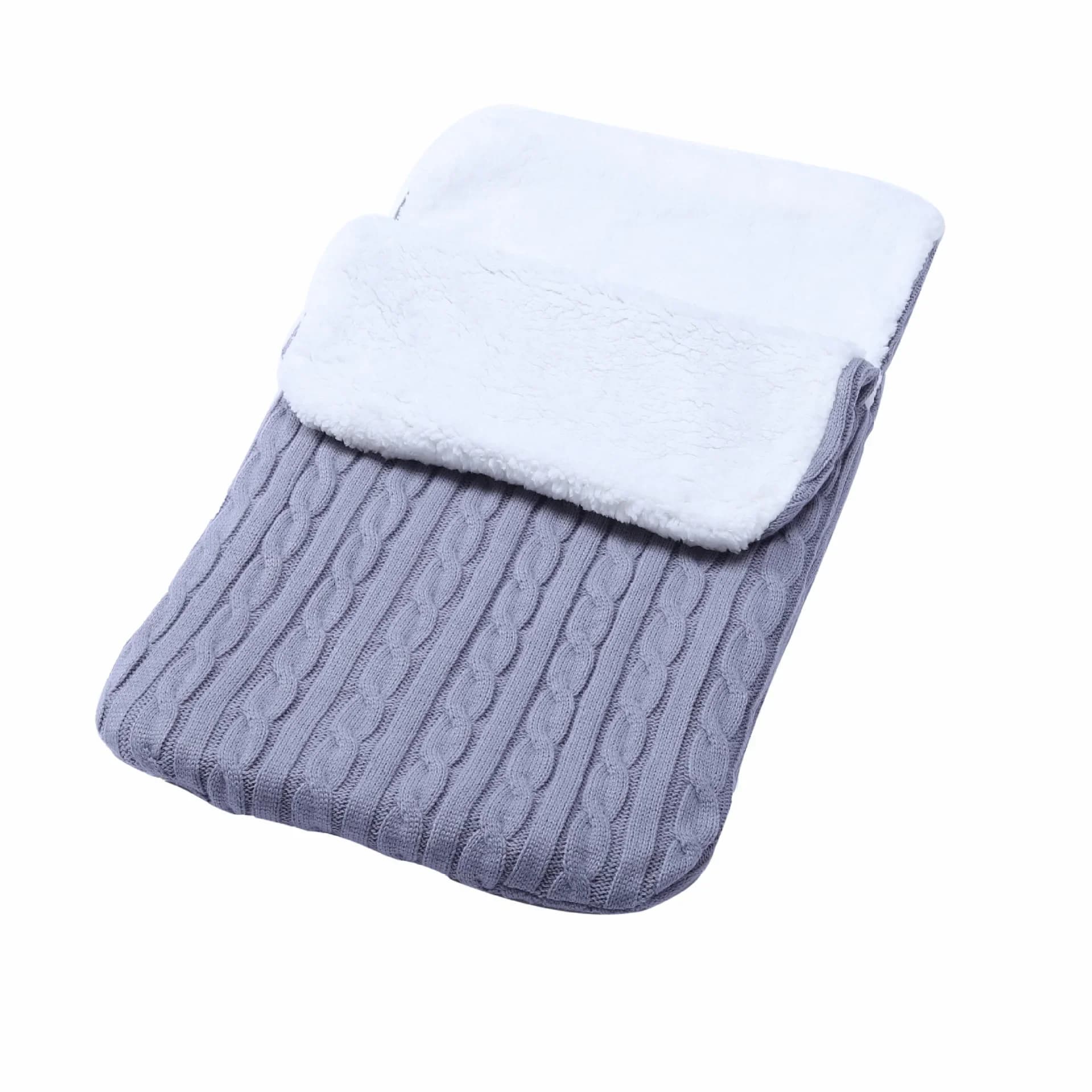 Newborn Baby Sleeping Bag Winter Walk Wrap Cover Cover Cups Maid knitted hot Thickness Swaddle Slurry Baby Small