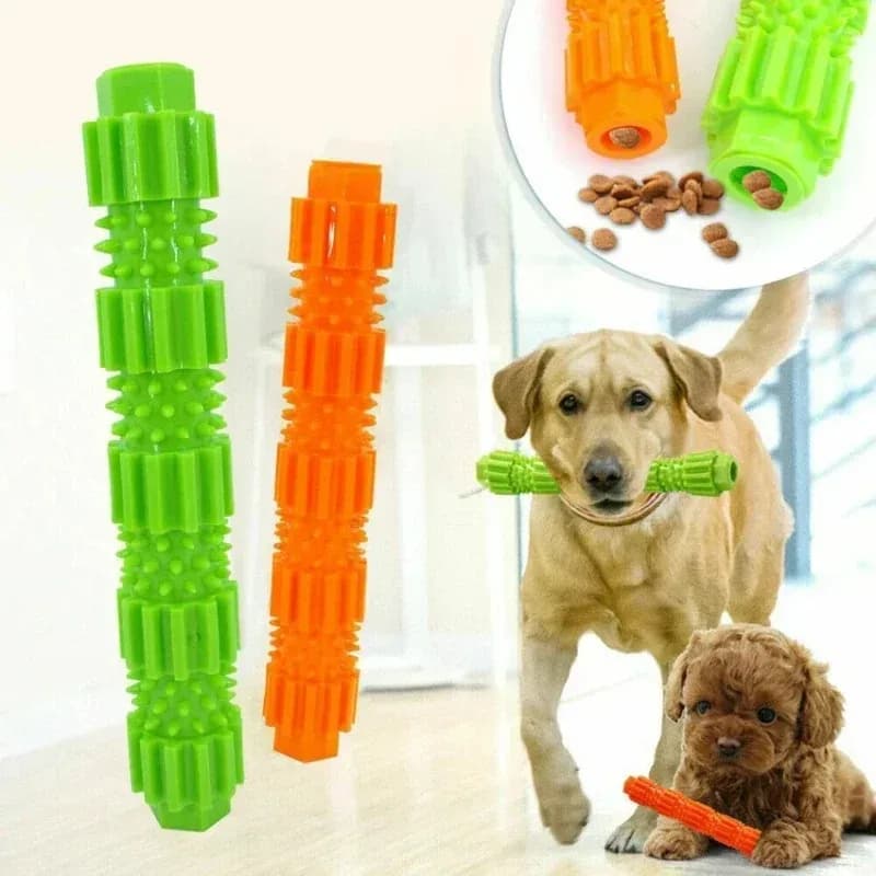 Giocattoli da Masticare per Cani in Gomma Resistente, per Masticatori Aggressivi, Pulizia e Sbiancamento dei Denti, Forma e Colore Casuale