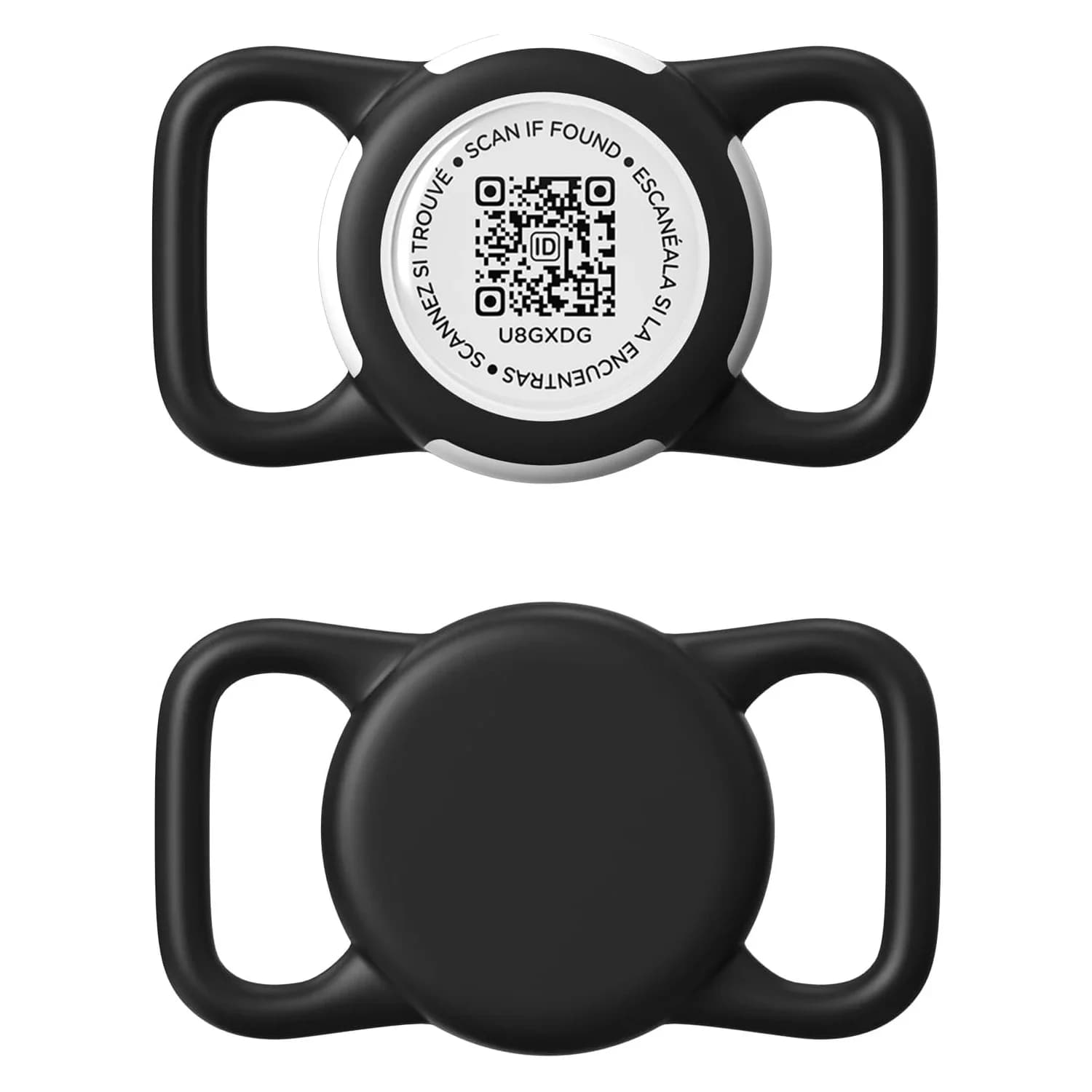 Supporto Airtag impermeabile per collare per cani con etichetta codice QR, custodia Airtag morbida protettiva leggera per imbracatura per collari per cani e gatti