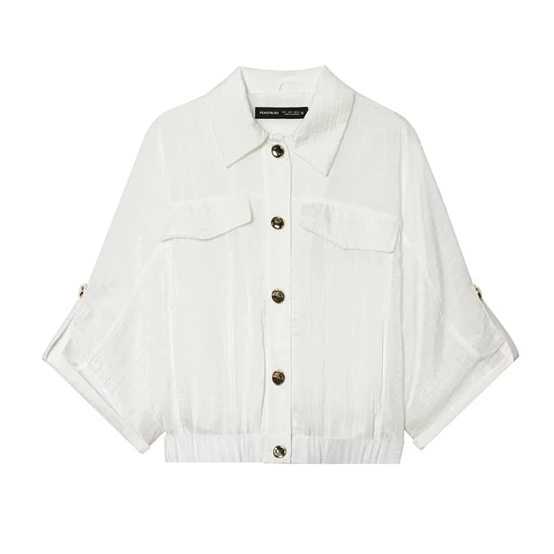 Shirts & Blouses Women's Summer 2026 New Beige Fashion Loose Young Women's Summer Shirts Street Elegant Comfortable Holiday Tops