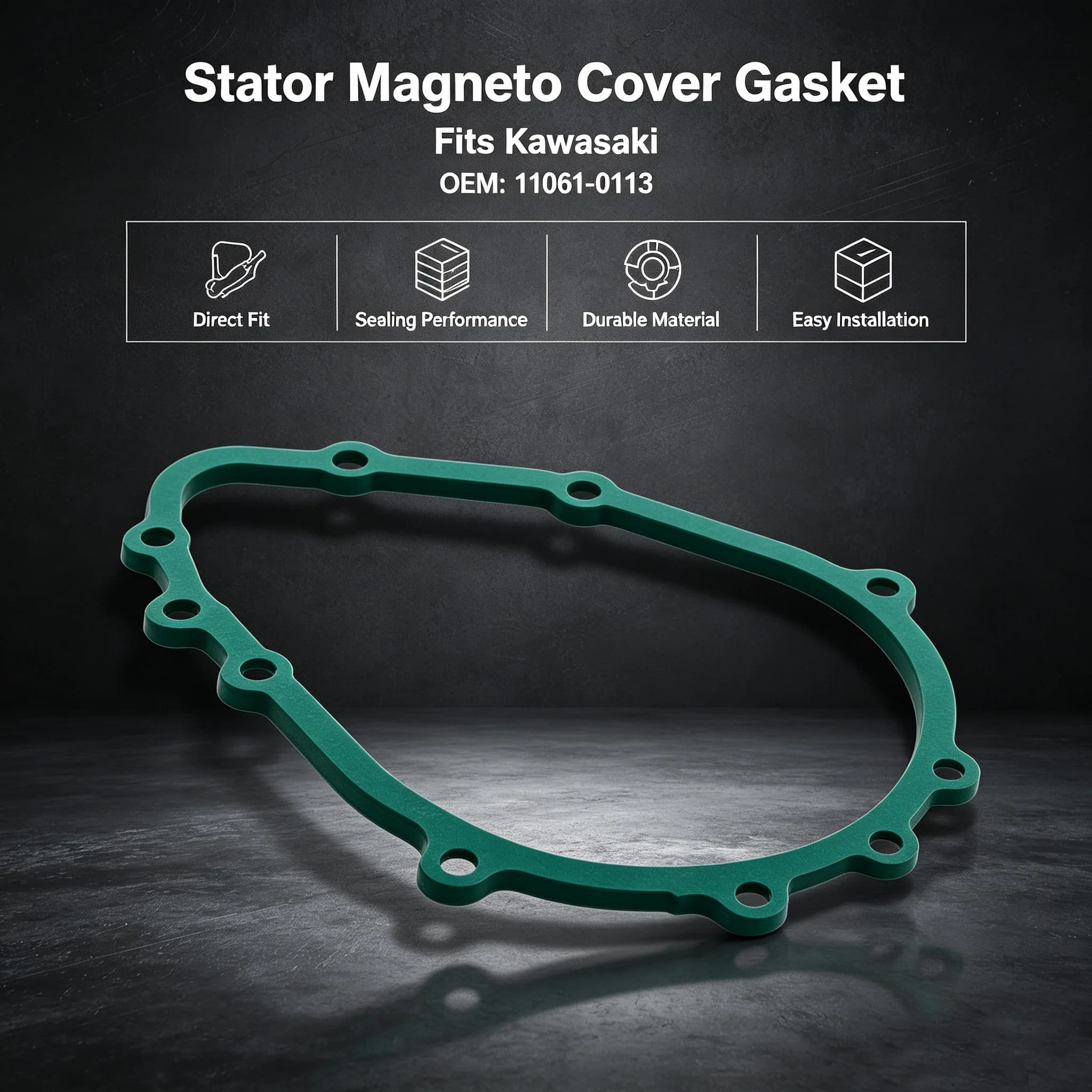 ZX6R ZX6RR Motorcycle Stator Magneto Generator Cover Gasket For Kawasaki ZX636 ZX600 Ninja ZX-6R ZX-6RR 11061-0113 1998 1999