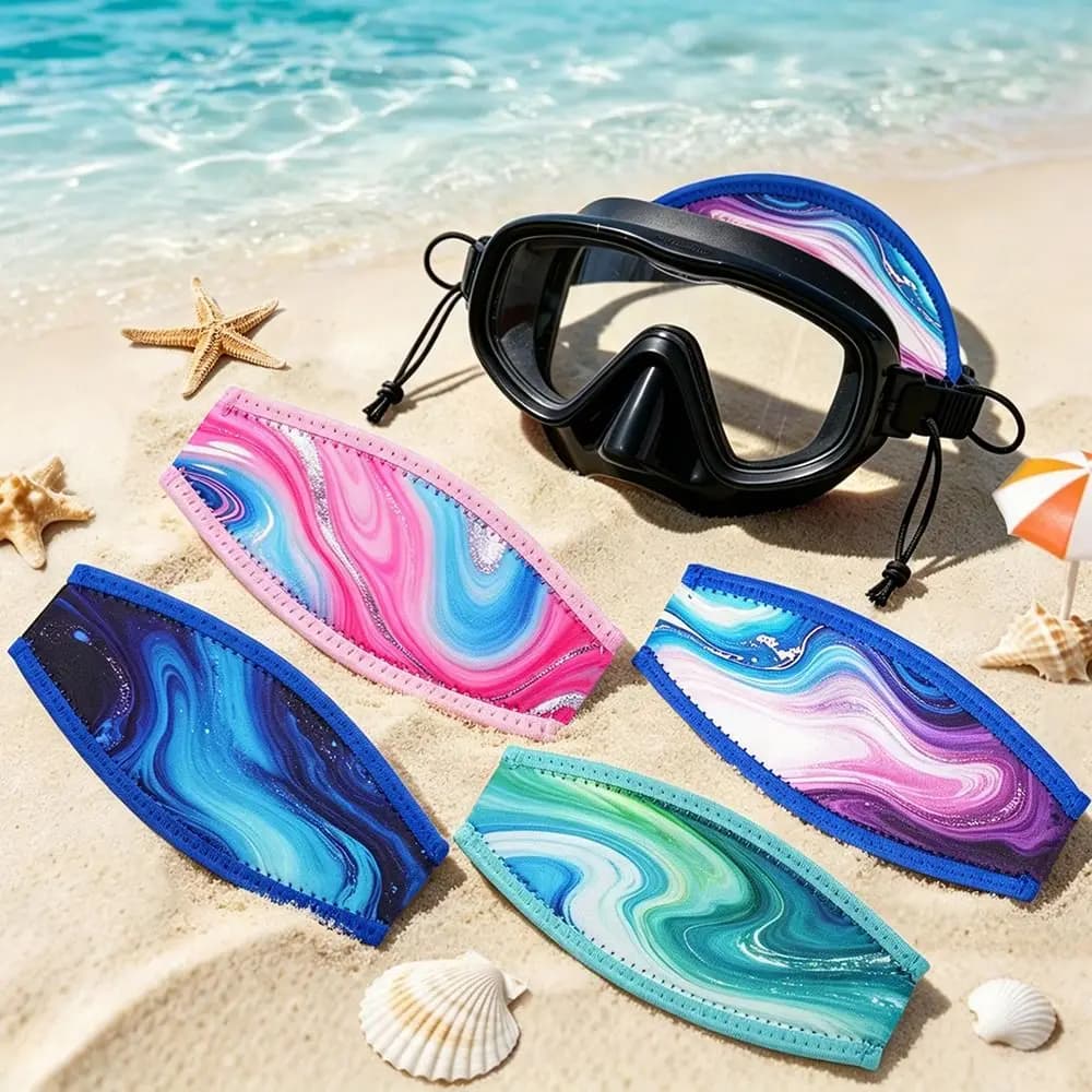 Comfortable Waterproof Diving Mask Strap Neoprene Anti-Slip Snorkel Mask Strap Cover Durable Hair Protector Wrap Water Sports