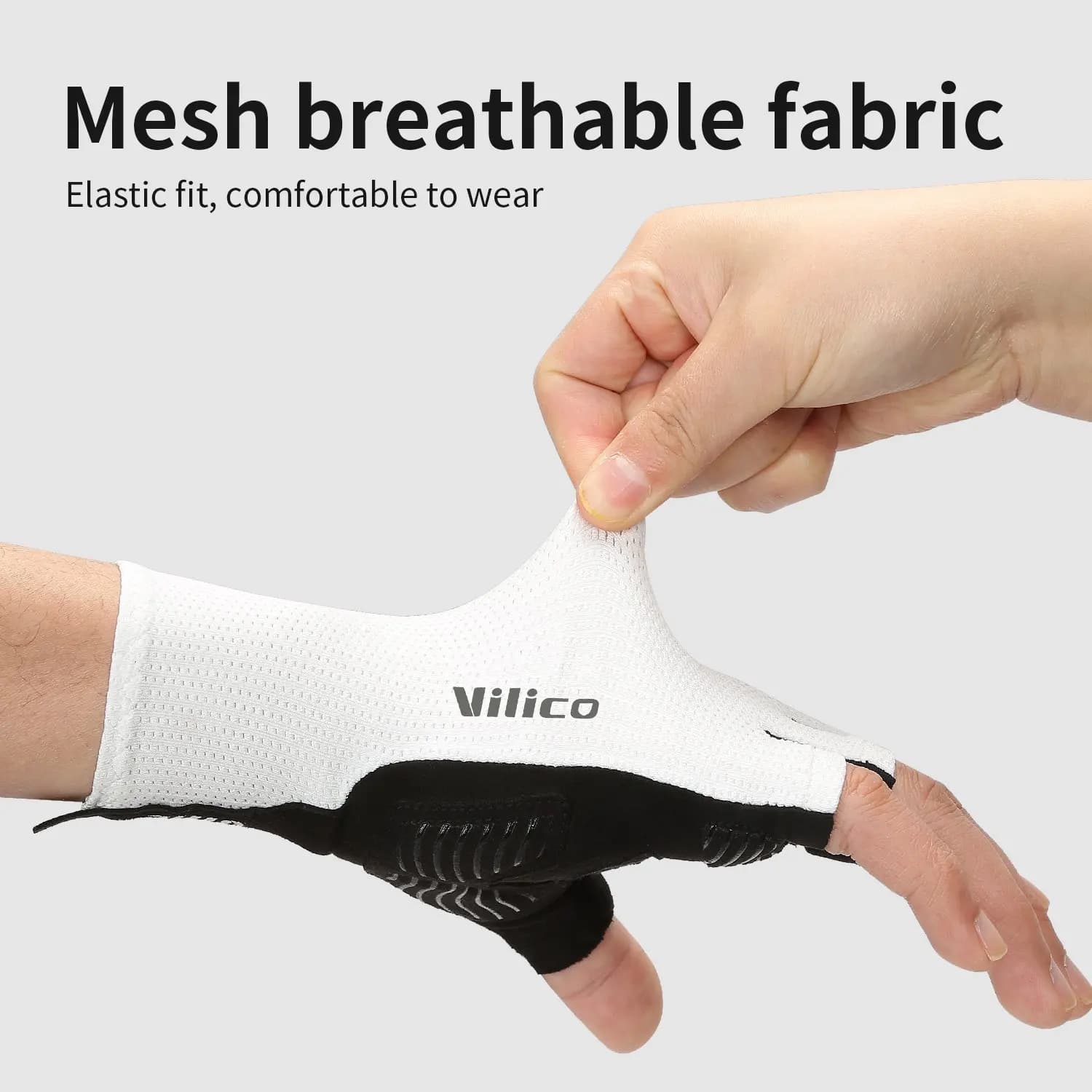 Short Cycling Gloves Hand-Free Gloves Bike Non-slip Gloves Lycra Fabric Gloves half finger for road bike Mtb Sport