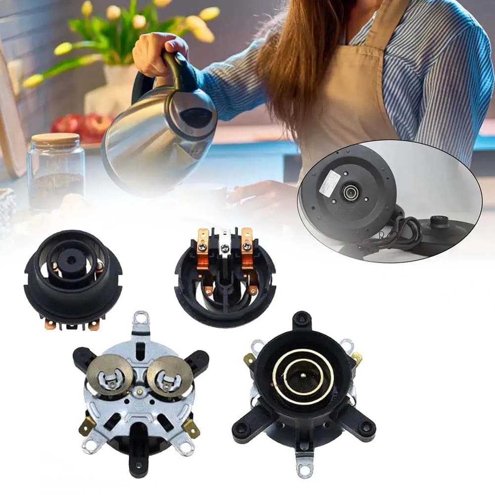 2 Pezzi Accessori per Bollitore Elettrico: Base Termostato, Interruttore di Temperatura, Connettore - Ricambi per Riparazione Bollitore Elettrico