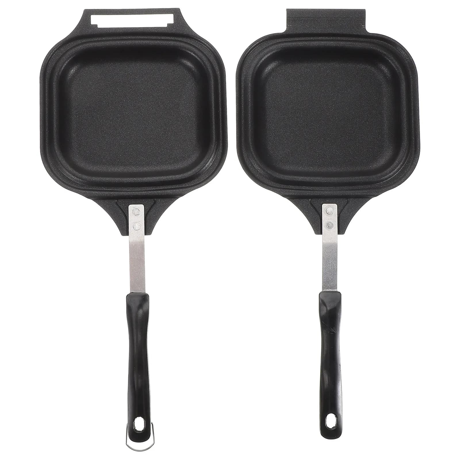 Padella per Sandwich a Doppia Faccia Antiaderente con Stampo Staccabile per Toast e Uova Fritte, Essenziale per Campeggio e Cucina, Padella per Grigliare e Cuocere