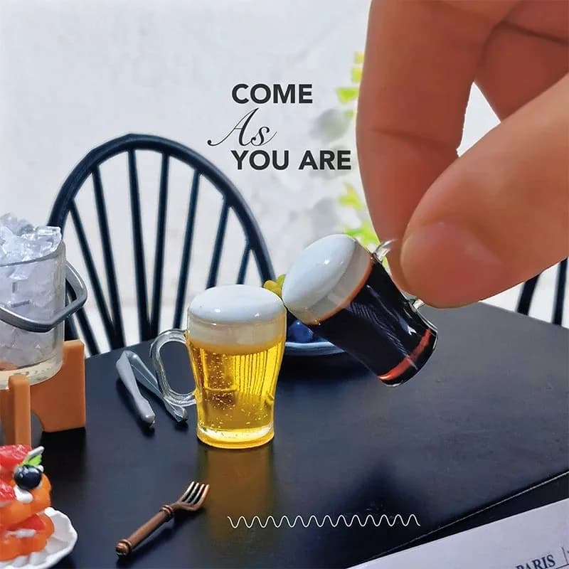Modellino di Bicchiere di Birra in Miniatura 1/12 per Casa delle Bambole, Accessorio per Scenari di Bar e Bevande, Giocattolo per Gioco di Ruolo