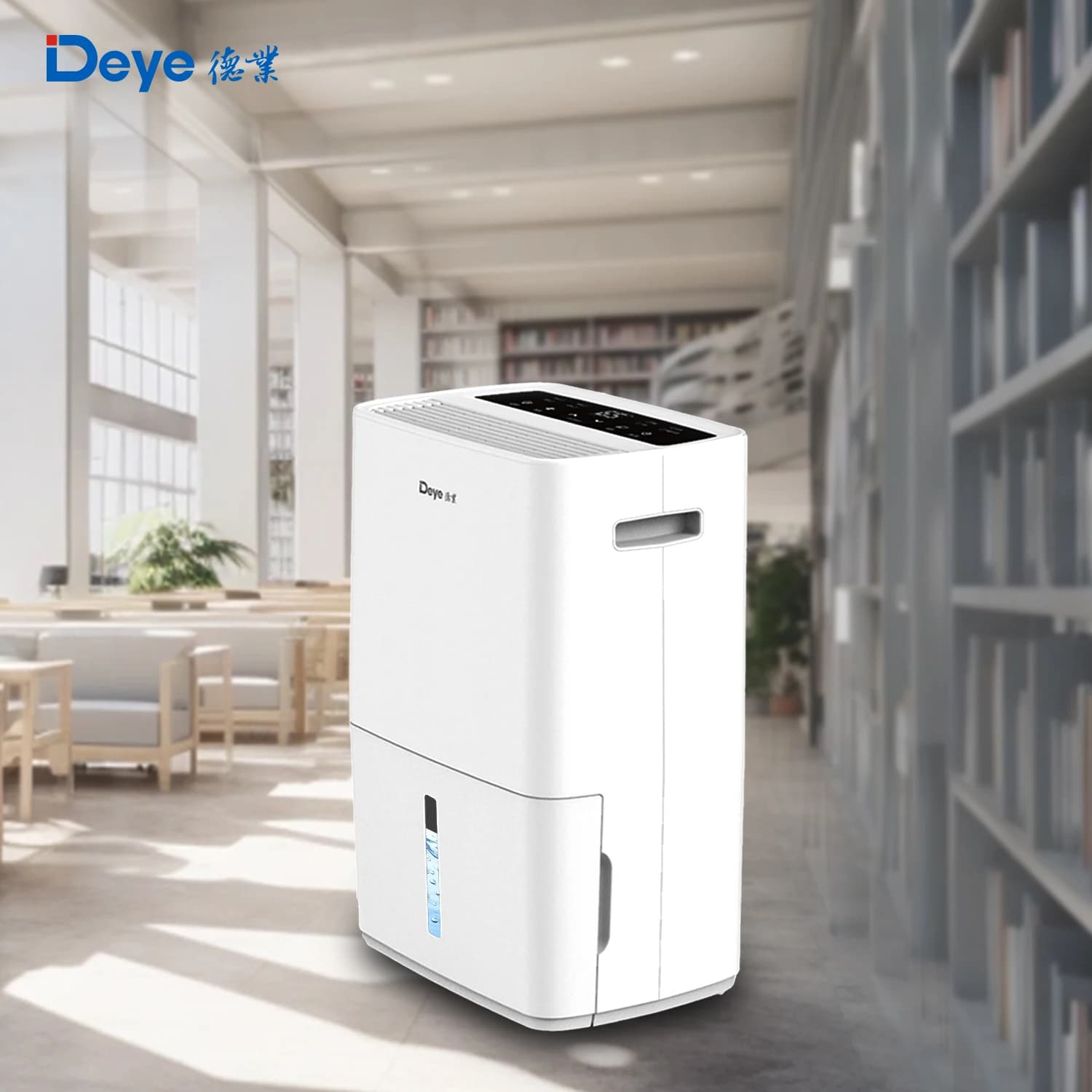 Deumidificatore Commerciale Portatile a Basso Consumo Energetico 220V R410 con Compressore Sicuro, Purificatore d'Aria 50L